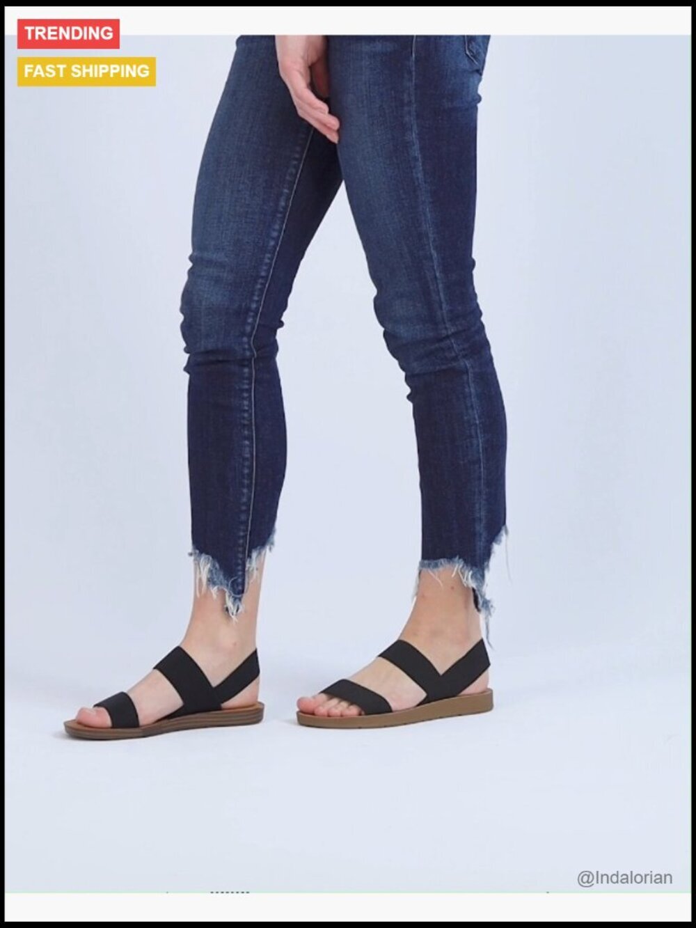 Memory Foam Stretch Sandals Slip-On Slides for Women - Picture 7 of 7